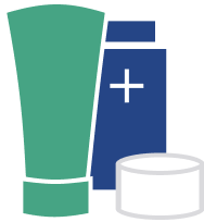 Icon of cream and lotions
